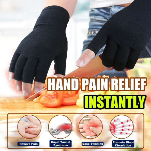 AIGIA Fingerless Compression Gloves for Men and Women 2 1