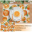 Rustic Linen Fruit Placemats 12x18 inch 4 pcs 3