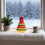 Mini Christmas Tree with Lights - Red Green Resin Tabletop 3