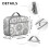 Lunch Bag Water-Resistant Lining Portable Lightweight 6