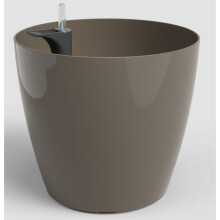 Blumentopf San Remo SWS 42 BR - Kunststoff - Taupe - Ø42,7 x H39,5 cm - 42,3 L - Innen/Außen - ARTEVASI