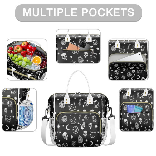 Insulated Tote Bag Solar Eclipse Design 1 Pack 1