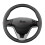 Cowhide Steering Wheel Cover Anti-Slip Black Line Universal 3