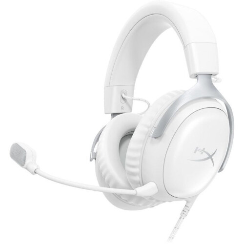 HP Kabelgebundenes Gaming-Headset - HyperX Cloud III - für PC &amp; Konsole - Weiß