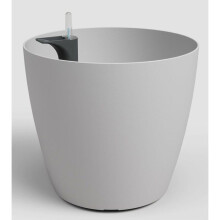 Blumentopf San Remo SWS 36 MA - Kunststoff - Hellgrau - Ø36 x H33,5 cm - 25 L - Innen/Außen - ARTEVASI