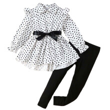 Toddler Girl Dress and Leggings Set Black 5-6 Years