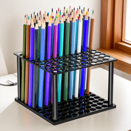 Acrylic Paint Brush Organizer Stand 96-Hole 2