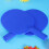 Blue Plastic Table Tennis Racket Kids Lightweight Durable 1 8