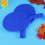 Blue Plastic Table Tennis Racket Kids Lightweight Durable 1 5