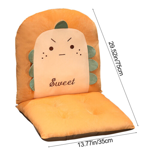 Expression Seat Cushion Backrest 30x14 inch Orange Polyester 1
