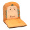Expression Seat Cushion Backrest 30x14 inch Orange Polyester 5