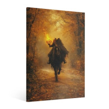 Vintage Halloween Canvas Wall Art Retro Horror Gothic Ghost