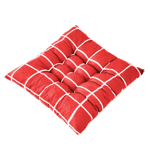 Soft Square Stripe Chair Pad Memory Foam 16 Inch 1