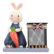 Rabbit Pen Holder Desktop Decoration 1 Piece