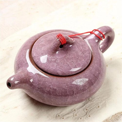 Chinese Red Teapot Ice Crack Glaze Design 1 Piece