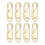 Zipper Pull Replacement Kit Universal Metal Slider Gold Z1 1
