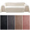 Washable Soft Fluffy Sofa Cover Grey 180x90 cm 4