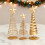 Gold Spiral Christmas Tree Decor with Star Topper 2