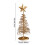 Gold Spiral Christmas Tree Decor with Star Topper 6