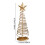 Gold Spiral Christmas Tree Decor with Star Topper 7