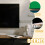 Black TV Riser Stand for Flat Screen TVs 2 pcs 4
