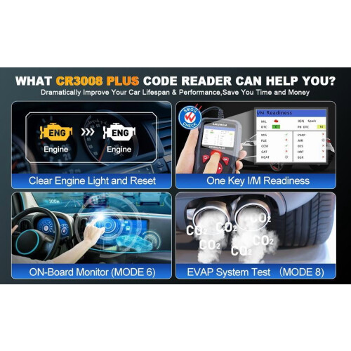 CR3008 PLUS OBD2 Scanner with Lifetime Free Updates 1