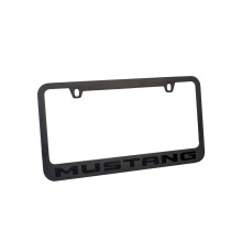 Cadre de Plaque d'Immatriculation Ford Mustang Stealth Blackout (Noir sur Noir)
