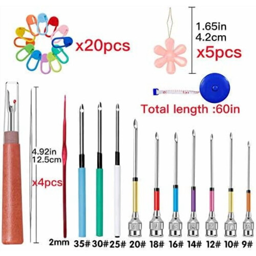Punch Needle Embroidery Kit for Beginners with 43 Pieces 1