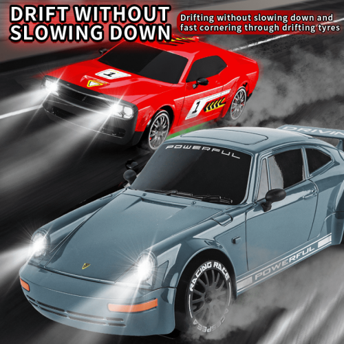 RC Drift Car 1:20 Scale with Lights and Drifting Tires Gray 2