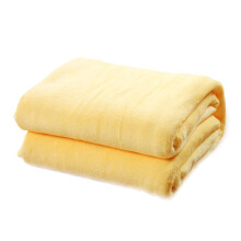 Pretyzoom Light Yellow Flannel Fleece Blanket 50x60 Inch