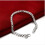 Sterling Silver Hollow Box Link Bangle Bracelet 1 Pc 1