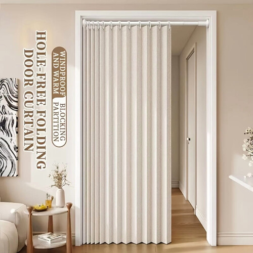 Magnetic Door Curtain Heavy Duty Foldable Room Divider 4 1