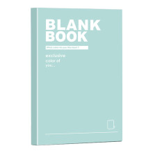 A5 Blank Notebook 128 Pages 80 GSM Lay-Flat Soft Cover