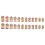 Square Press-On Nail Flowers 24pcs, 12 Sizes 4