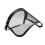 Face Shield with Steel Wire Visor Bracket for Hat Protection 1