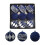 Glitter Plastic Christmas Ball Ornaments Blue 9 pcs 1