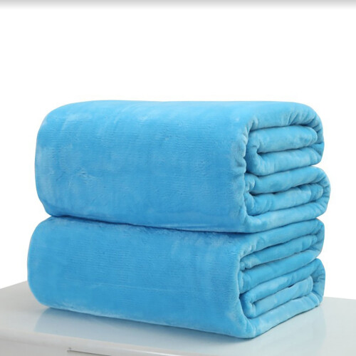 Dog Blanket Flannel Blue Large Size