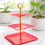 Rustic Cupcake Stand Red 3-Tier 1
