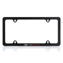 Ford Performance UV Geprinte Zwarte Plastic Dunne Rand Kentekenplaat Houder 4 Gat
