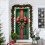 Santa Pattern Christmas Door Curtain 35x71 Inch 5