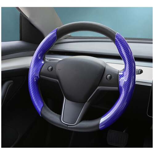 Steering Wheel Cover Anti-Slip Universal 38 cm Blue Glossy