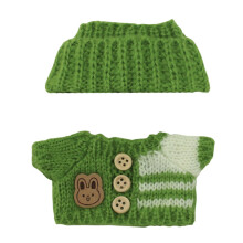 Soft Plush Doll Winter Outfit Set with Knit Hat and Sweater