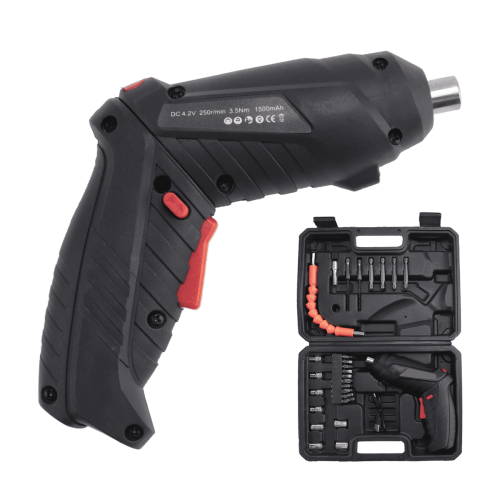 Rechargeable Mini Electric Screwdriver with Rotating Handle 1