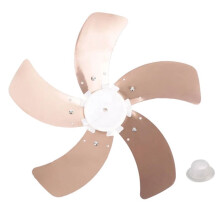 Aluminum Replacement Fan Blades for Enhanced Airflow and Noise Reduction, Fits Multiple Fan Models