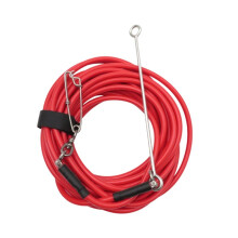Flexible Soft Wire Rope Ocean Salt Water Fishing Operations Rope for Diving and Fishing Red