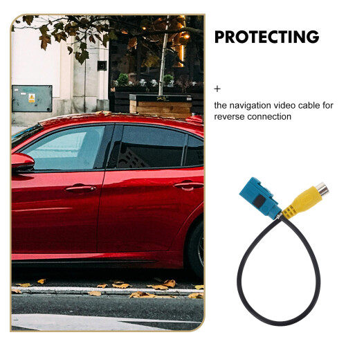 Black Backup Camera Adapter Cable for Car Navigation 2