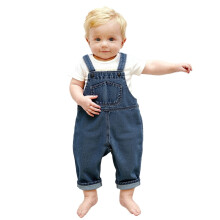 Denim Overalls for Kids - Adjustable Straps, Soft Durable