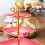 Rustic Cupcake Stand Red 3-Tier 5