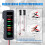 Red Car Battery Tester Lightweight Pure Copper Plated 2