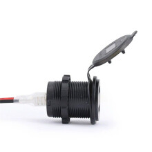 Motorcycle USB Charger with Voltage Display USB+Type-C Port Socket for 400 650 Versys 650 Accessories